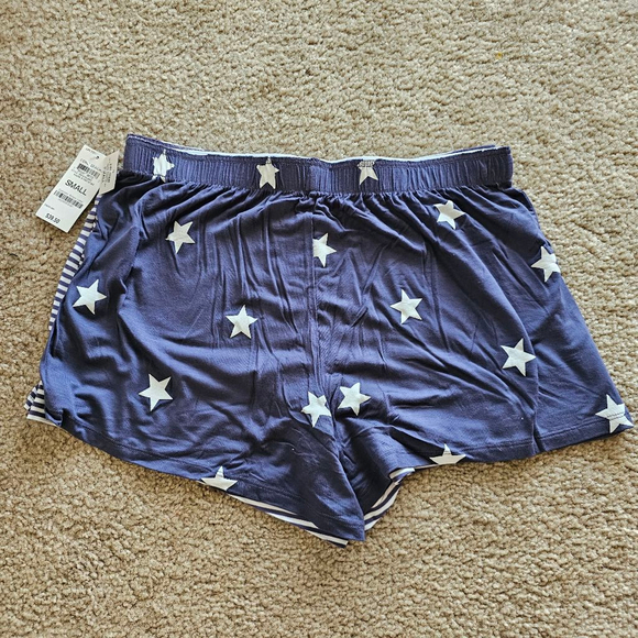 Women's Jenni Sleep Short Set, Small, Navy Stars & Stripes - Picture 3 of 3